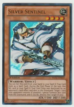 Yu-Gi-Oh! Silver Sentinel REDU-EN033 NM Ultra Rare 1st Edition SHIPS TOP LOADED! - Image 1