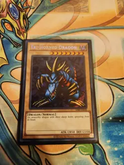 Yugioh! Tri-Horned Dragon LOB-EN000 Secret Rare 25th Anniversary Reprint NM - Image 1