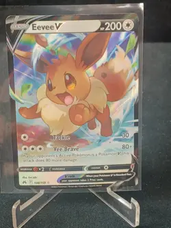 Eevee V - 108/159 - Pokemon Crown Zenith Sword & Shield Ultra Rare Card NM - Image 1