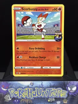 Pokemon Card Scorbunny On the Ball 004/005 Futsal Promo Near Mint - Image 1