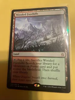 Wooded Foothills Khans of Tarkir Regular MTG Moderately Play - Image 1
