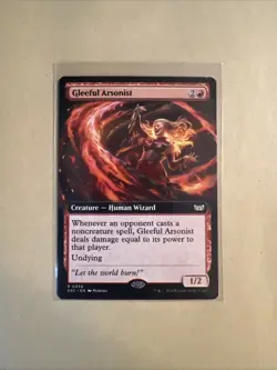 MTG Gleeful Arsonist DSC 0056 R NM Extended Art Regular - Image 1