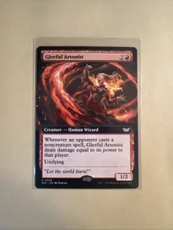 MTG Gleeful Arsonist DSC 0056 R NM Extended Art Regular - Image 2