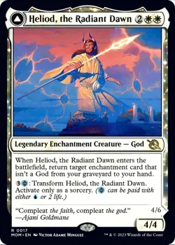 X 1 Heliod , The Radiant Dawn NM-M MOM 017 MTG Magic The Gathering - Image 1