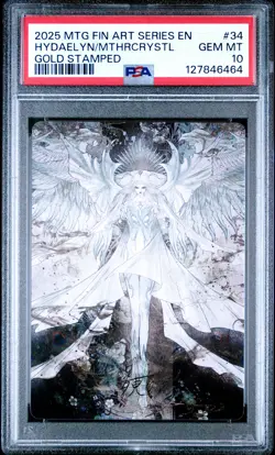 MTG Final Fantasy Art Series #34 Hydaelyn Gold Stamped PSA 10 - Image 1