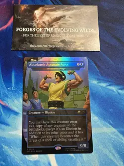 Absolutely Accurate Actor Phantasmal Image Foil Avatar Secret Lair Ember Island - Image 1