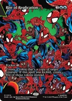 MTG Spiderman’s Rite of Replication (Borderless) Marvel Universe Eternal-Legal - Image 1