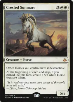Crested Sunmare M Hour of Devastation 6 LP-NM MTG - Image 1