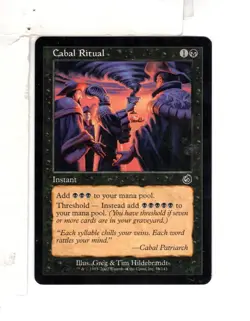 MTG SkeenAB Cabal Ritual from Torment. MP. - Image 1