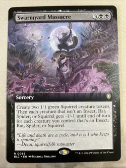 Swarmyard Massacre (Extended Art) - Commander: Bloomburrow (BLC) NM - Image 1