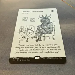 Demonic Consultation MINT Borderless 0004 Secret Lair Countdown SLC MTG Unplayed - Image 2
