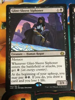 C5528 MAGIC GATHERING MTG ROYAL ASSASSIN 110 GLINT-SLEEVE SIPHONER RARE HP-DMG - Image 2