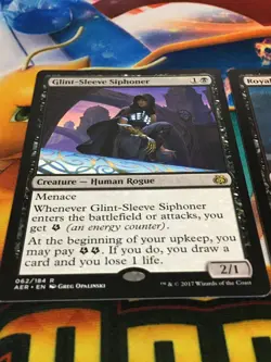 C5528 MAGIC GATHERING MTG ROYAL ASSASSIN 110 GLINT-SLEEVE SIPHONER RARE HP-DMG - Image 3