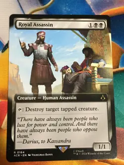 C5682 MAGIC MTG UNIVERSES BEYOND ASSASSINS CREED ROYAL ASSASSIN #0164 NM RARE EX - Image 1