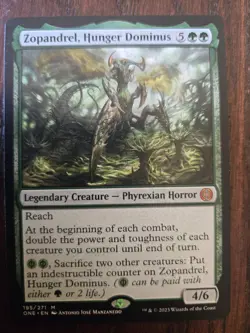 Zopandrel, Hunger Dominus Magic: The Gathering Phyrexia All Will Be One #195 - Image 1