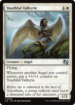 Youthful Valkyrie [Foundations Jumpstart] Magic MTG - Image 1