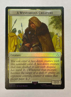 MTG - A Mysterious Creature / Assassin (Token) - FOIL - Assassin's Creed - Image 1