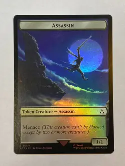 MTG - A Mysterious Creature / Assassin (Token) - FOIL - Assassin's Creed - Image 2