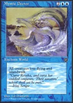 1x Mystic Decree Heavy Play MTG Magic - Kid Icarus - - Image 1