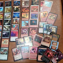 Whole Entire Mono Red DEVILS's Anax Budget COMMANDER DECK. 100 MTG Cards - Image 2