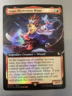 MTG Magic Gogo, Mysterious Mime Extended Art Foil Final Fantasy 6 VI Commander - Image 1
