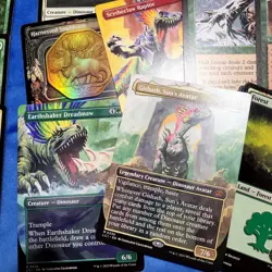Cutom Complete COMMANDER DECK Magic.Gishath Mythic Rare ***DINOSAUR*** Tribe Fun - Image 1