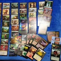 Cutom Complete COMMANDER DECK Magic.Gishath Mythic Rare ***DINOSAUR*** Tribe Fun - Image 2