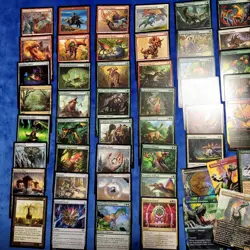 Cutom Complete COMMANDER DECK Magic.Gishath Mythic Rare ***DINOSAUR*** Tribe Fun - Image 3