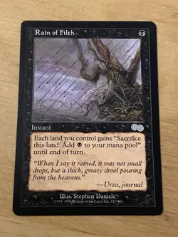 1x Rain of Filth - Urza's Saga - Near Mint - Image 1