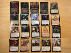 Magic The Gathering Lot Of 20 Battle For Baldur’s Gate GOLD Cards Foils Rares - Image 1