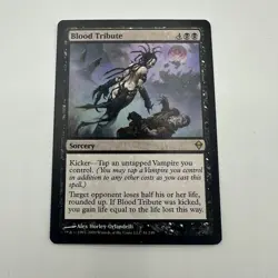 Blood Tribute LP Zendikar Regular MTG Magic the Gathering - Image 1