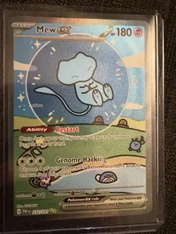 Pokemon Paldean Fates Mew Ex Special Illustration Rare 232/091 Bubble Mew - Image 1