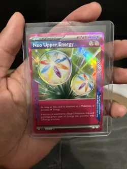Neo Upper Energy 162/162SV05: Temporal Forces Ace Spec Holo Pokemon TCG - Image 1