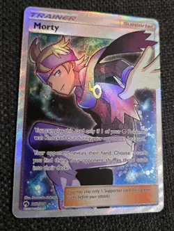 Morty Trainer Full Art Lost Thunder 212/214 Pokemon TCG Card Sun & Moon - Image 1