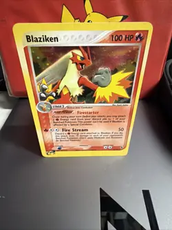 Pokemon Tcg Blaziken Ruby and Sapphire Holo Card 3/109 Mp - Image 1