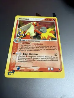 Pokemon Tcg Blaziken Ruby and Sapphire Holo Card 3/109 Mp - Image 4