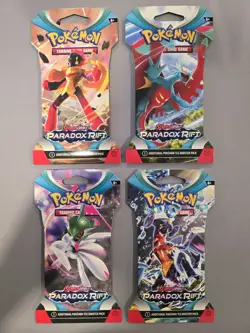 Pokemon Paradox Rift Sleeved Booster Packs X4 - Image 1