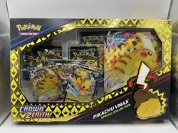 New 🔥 Sealed Pokemon Cards Crown Zenith Pikachu Vmax Premium Collection Box - Image 1
