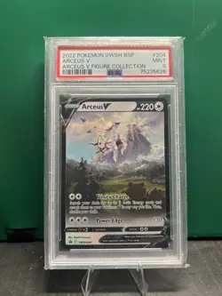 Arceus V SWSH204 Arceus Figure Collection Black Star Promo Pokemon TCG (PSA 9) - Image 1