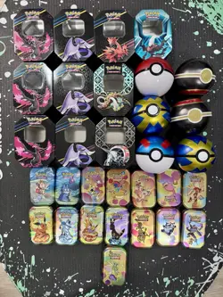 Lot of 31 Pokemon Tins (Empty) - Crown Zenith Galar, 151 , Prismatic, Pokeball - Image 1