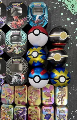 Lot of 31 Pokemon Tins (Empty) - Crown Zenith Galar, 151 , Prismatic, Pokeball - Image 5