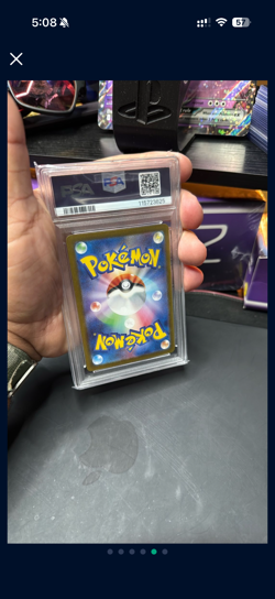 PSA 10 GEM MINT Pokemon Japanese Heracross 072/071 AR Clay Burst sv2D Holo - Image 3