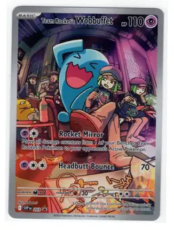 Pokemon Scarlet & Violet Black Star Promo - Team Rocket's Wobbuffet SVP 203 - Image 1