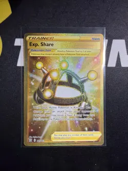 Exp. Share 180/163 Battle Styles NM Full Art Gold Secret Rare Pokemon Card - Image 1
