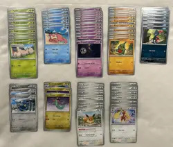 Pokemon Prismatic Evolutions (252) Card Uncommon & Common Base Lot! 👀 Photos 🔥 - Image 3