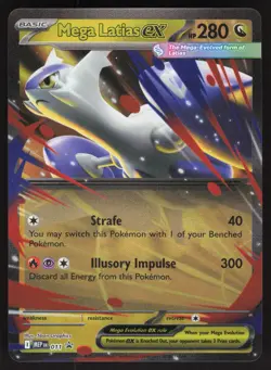 Mega Latias ex 011 Double Rare Pokemon TCG ME: Mega Evolution Promo NM - Image 1