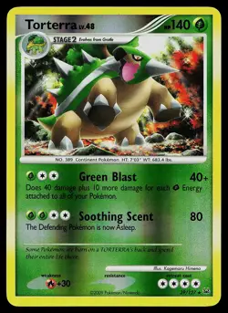 Pokemon Card - Torterra Platinum 39/127 Rare Reverse Holo - Image 1