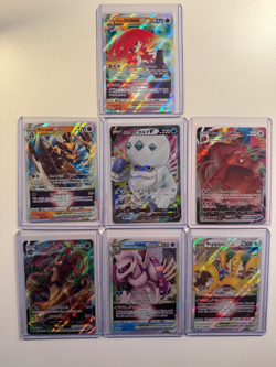 Pokemon Card V, VStar, VMax, English Japanese and Korean, 7 Cards - Image 1