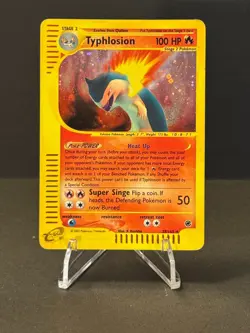 Typhlosion Holo Rare 28/165 Expedition Base Set WOTC Vintage Pokemon - Image 1