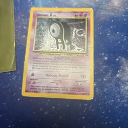 Unown [A] 33/75 LP/MP Neo Discovery Rare Pokemon TCG Card 2001 - Image 1